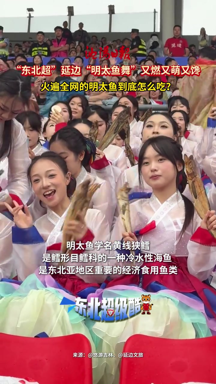 延边啦啦队明太鱼舞抢镜东北超客场